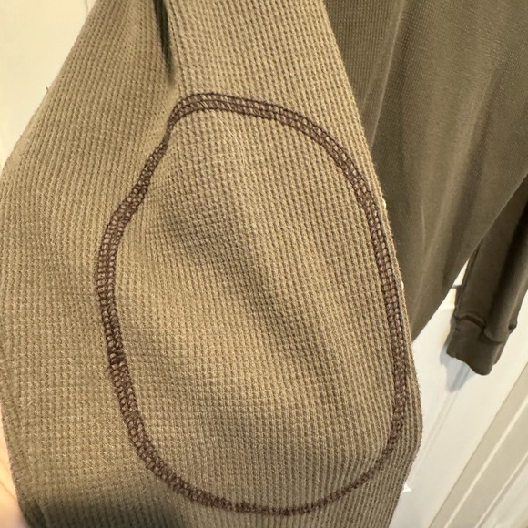 Mens GAP Green Thermal Hoodie Size XL - Picture 4 of 9